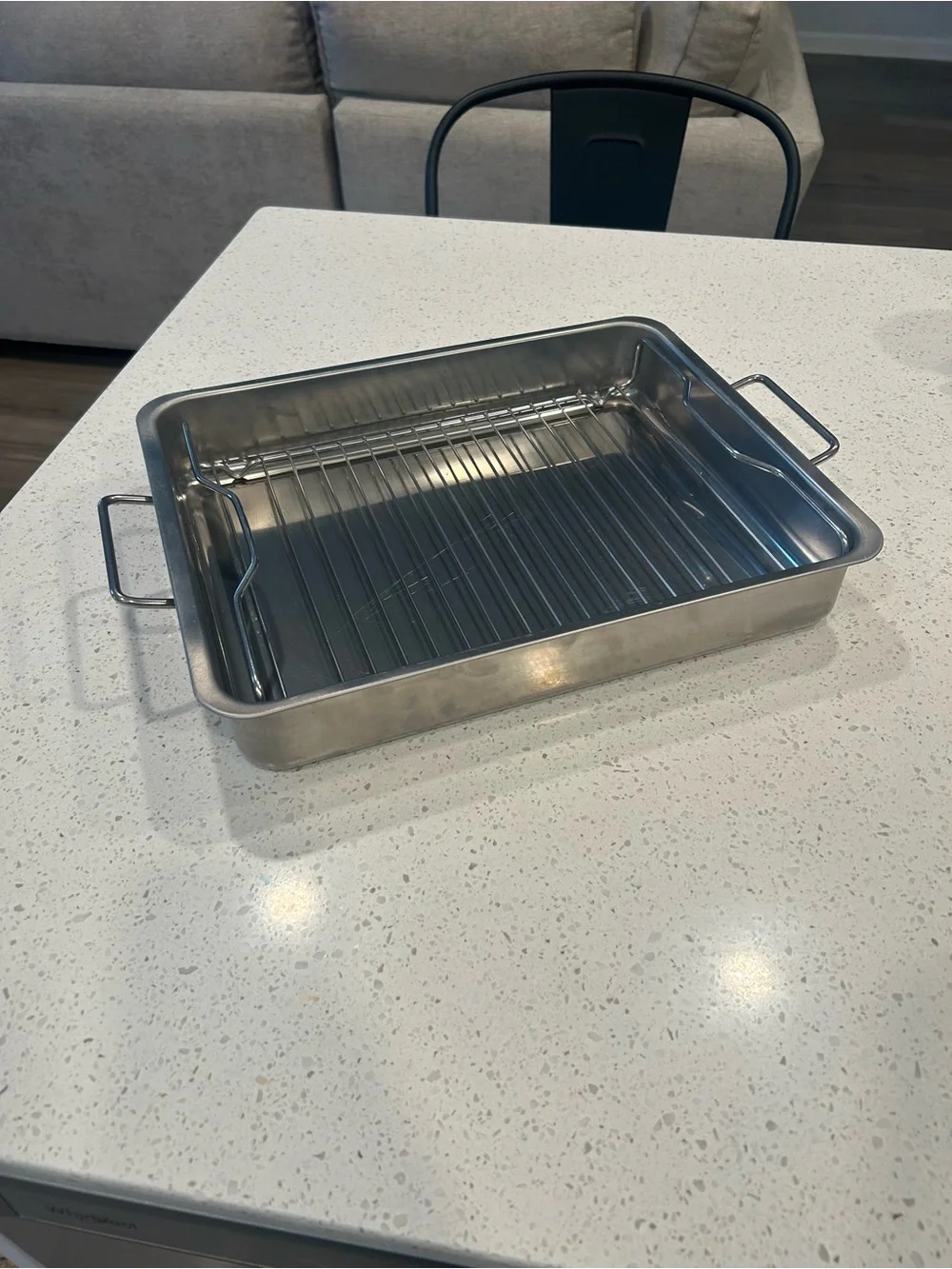 IKEA Stainless Roasting Pan with Removable Rack